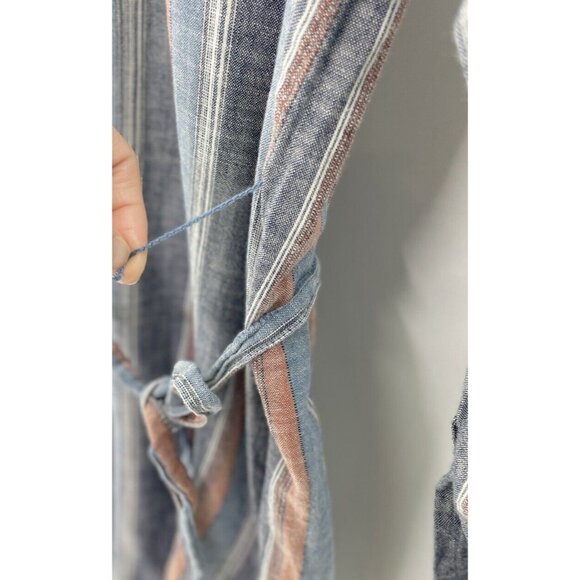 AG Adriano Goldschmied Striped Cotton Tir Waist Dress Size XS Preppy, FLAW - Picture 3 of 15